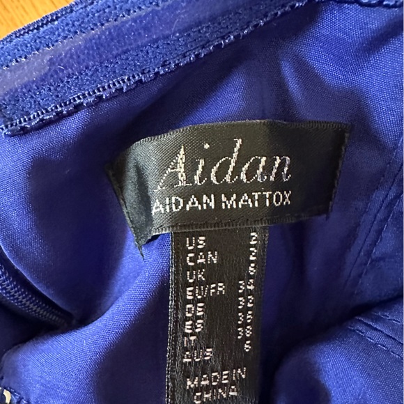 Aidan Mattox brand new royal blue jumpsuit with tags - Picture 3 of 3